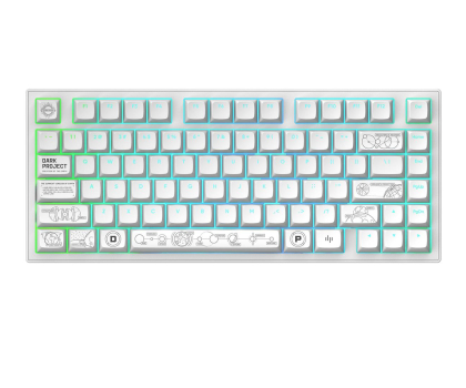 Klawiatura DARK PROJECT ALU Terra Nova White Wireless